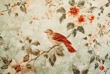 Load image into Gallery viewer, Vintage Bird Mural – Floral Botanical Wallpaper Rustic Wall Decor Vn999