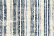 Load image into Gallery viewer, Navy Plaid Stripe Wallpaper | Modern Blue Wall Mural | Textured Abstract Accent Vn1033