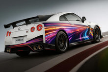 Load image into Gallery viewer, Futuristic Neon Car Wrap Wallpaper, Racing Stripes Vinyl Decal, Custom Full Vehicle Wrap, Gift for Car Lovers, Track Day Style