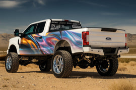 Galaxy Swirl Car Wrap for Ford Truck, Full Side Vinyl Decal, Colorful Abstract Pickup Wrap, Custom Vehicle Graphics, Car Lover Gift