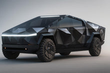 Load image into Gallery viewer, Futuristic Geometric Car Wrap, Matte Black Polygon Vinyl for Trucks and SUVs, Cyber Design Vehicle Wrap, Luxury Gift for Car Enthusiasts