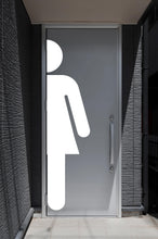 Load image into Gallery viewer, Bathroom Sign Decal, Bar Restaurant Toilett Door Decal, Bathroom Door Sign, Man Woman Modern Signs Vinyl Bathroom Door Stickers, WC 687LU