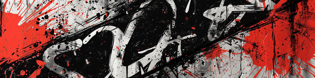 Red Black White Splatter Car Wrap | Urban Street Vinyl Design | Abstract Paint Smash Vehicle Wrap | Modern Grunge Style Auto Wrap