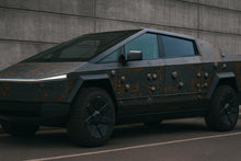 Load image into Gallery viewer, Armored Rust Cybertruck Wrap | Industrial Post-Apocalyptic Car Vinyl | Futuristic Vehicle Wrap for Tesla or SUV | Gift for Car Lovers