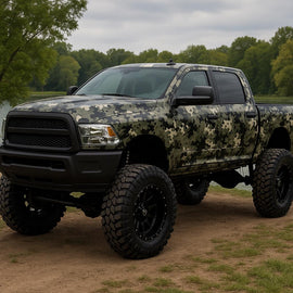 Tactical Camo Truck Wrap | Military Camouflage Vinyl Car Wrap for Pickup or SUV | Offroad Adventure Vehicle Wrap | Gift for Hunters