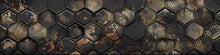 Load image into Gallery viewer, Black Honeycomb Truck Wrap | Industrial Metallic Vinyl Wrap | Geometric Hex Pattern Vehicle Wrap | Gift For Car Lovers | Custom Business