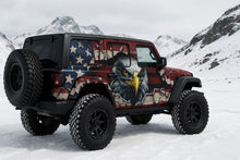 Load image into Gallery viewer, American Eagle Jeep Wrap | Patriotic USA Flag Vinyl Design | Off-Road 4x4 Freedom Wrap | Gift For Veterans &amp; Jeep Lovers