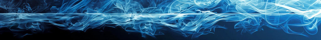 Blue Inferno Boat Wrap – Ocean Wave Vinyl Wrap – Marine Grade Full Side Boat Decal – Electric Blue Smoke Design – Custom Glossy Marine