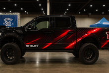 Load image into Gallery viewer, Red Neon Lightning Truck Wrap | Custom Shelby Ford Vinyl | Futuristic 4x4 Wrap | Gift for Car Lovers | Holiday Auto Art | High-Tech