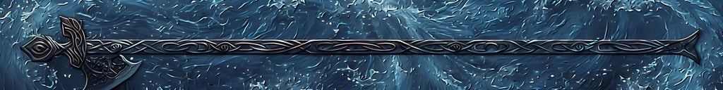 Nordic Tide Boat Wrap – Viking Knot Ocean Design – Metallic Teal Marine Vinyl Wrap – Celtic Line Art Hull Decal – Custom Glossy Marine Grade
