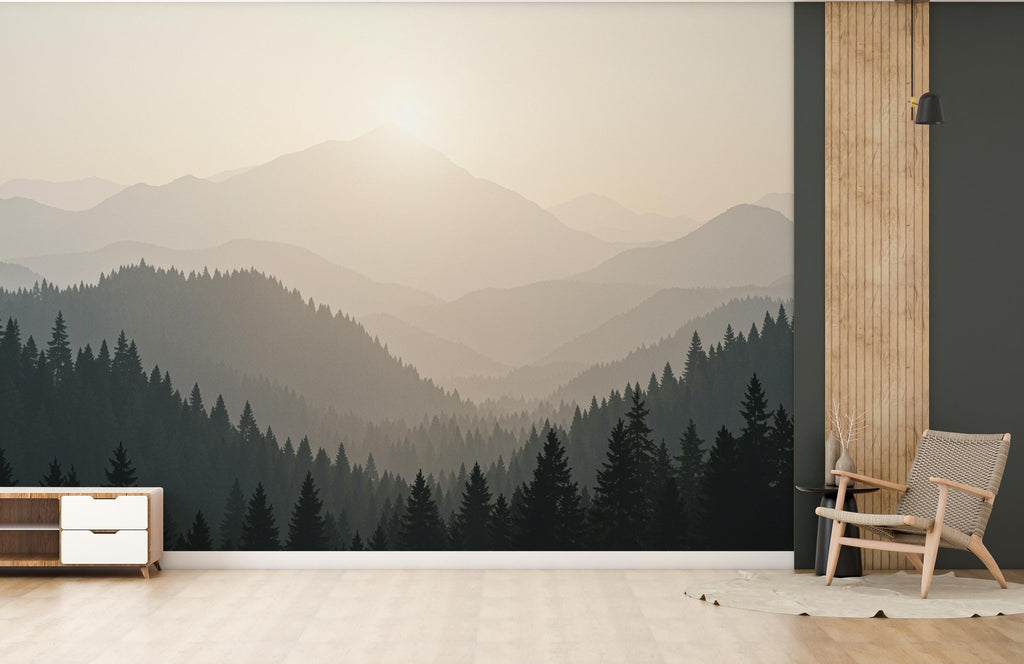 3D Mountain Wallpaper Peel and Stick Mountain room Wallpaper Nursery Self Adhesive Mountain nursery decor Mural 974RS