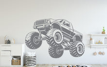 Load image into Gallery viewer, Monster Truck Wall Decal, Monster Truck wall stickers, Monster Truck Wall sticker, Monster Truck wall art Kids room Decal Nursery 149DE