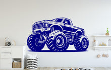 Load image into Gallery viewer, Monster Truck Wall Decal, Monster Truck wall stickers, Monster Truck Wall sticker, Monster Truck wall art Kids room Decal Nursery 150DE