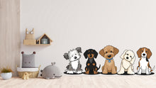 Load image into Gallery viewer, Dog wall decals, Grooming wall decor, Veterinary decals, Pet lover gift, Pet shop dog house wall vinyl decal, Pet wall vinyl decal 949RS