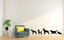 Load image into Gallery viewer, Dog wall decals, Grooming wall decor, Vetirinary decals, Pet lover gift, Pet shop dog house wall vinyl decal, Pet wall vinyl decal 694LU