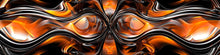 Load image into Gallery viewer, Abstract Flame Car Wrap | Molten Metallic Liquid Vinyl Design | Orange Black High-Performance Vehicle Wrap | Modern Street Art Car Wrap
