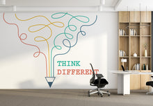 Load image into Gallery viewer, Think Different Office Wall Decal Idea Teamwork Business Worker Inspire Office Decoration Motivation Stickers Mural Unique Gift 978RS
