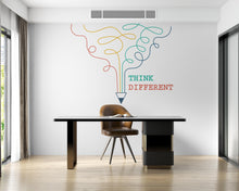 Load image into Gallery viewer, Think Different Office Wall Decal Idea Teamwork Business Worker Inspire Office Decoration Motivation Stickers Mural Unique Gift 978RS