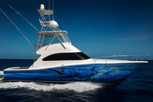 Load image into Gallery viewer, Blue Marlin Boat Wrap – Realistic Full-Color Marine Vinyl Design for Fishing Boats, Sport Boats &amp; Offshore Racers | Custom Deep Sea Boat