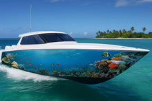 Load image into Gallery viewer, Coral Reef Paradise Boat Wrap – Full-Color Tropical Marine Vinyl for Yachts, Fishing Boats &amp; Sport Cruisers | Underwater Ocean Scene Boat