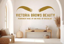 Load image into Gallery viewer, Brow Expert Wall Decal Beauty Salon Gifts Wall Decor Lashes Stickers SPA Women Make up Unique Gift 983RS