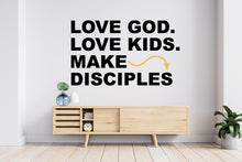Load image into Gallery viewer, Love God, Religious Wall Sign, Christian Wall Words, Church Sanctuary Wall Art, Church Wall Decor, Religious Wall Art 987RS