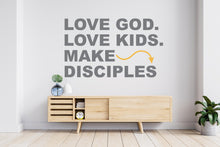 Load image into Gallery viewer, Love God, Religious Wall Sign, Christian Wall Words, Church Sanctuary Wall Art, Church Wall Decor, Religious Wall Art 987RS