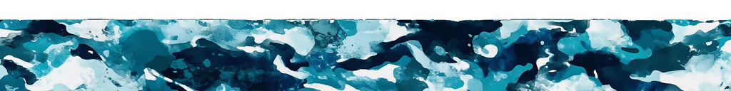 Aqua Camo Ocean Boat Wrap – Blue Water Camouflage Vinyl Wrap – Marine Grade Boat Decal – Custom Full Side Wrap – Abstract Sea Pattern Boat