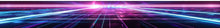 Load image into Gallery viewer, Neon Grid Horizon Boat Wrap – Futuristic Cyberpunk Vinyl Wrap – Marine Grade Boat Decal – Custom Full Side Wrap – Glow Effect Retro Wave