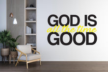 Load image into Gallery viewer, God is Good Religious Wall Sign, Christian Words, Church Sanctuary Art, Cross Decor 176DE
