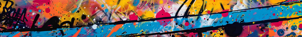 Urban Splash Graffiti Boat Wrap – Street Art Vinyl Wrap – Marine Grade Boat Decal – Custom Full Side Wrap – Colorful Abstract Art Design