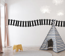 Load image into Gallery viewer, Railroad train Wall Decal Highway Vinyl Sticker Track Route Wall Decor Kids Playroom Boys Room Wall Art Train Bedroom Mural Sticker 699LU