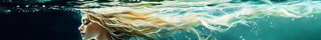 Ocean Goddess Boat Wrap – Aqua Blonde Mermaid Vinyl Wrap – Marine Grade Full Side Boat Decal – Fantasy Ocean Art Design – Custom High-Gloss