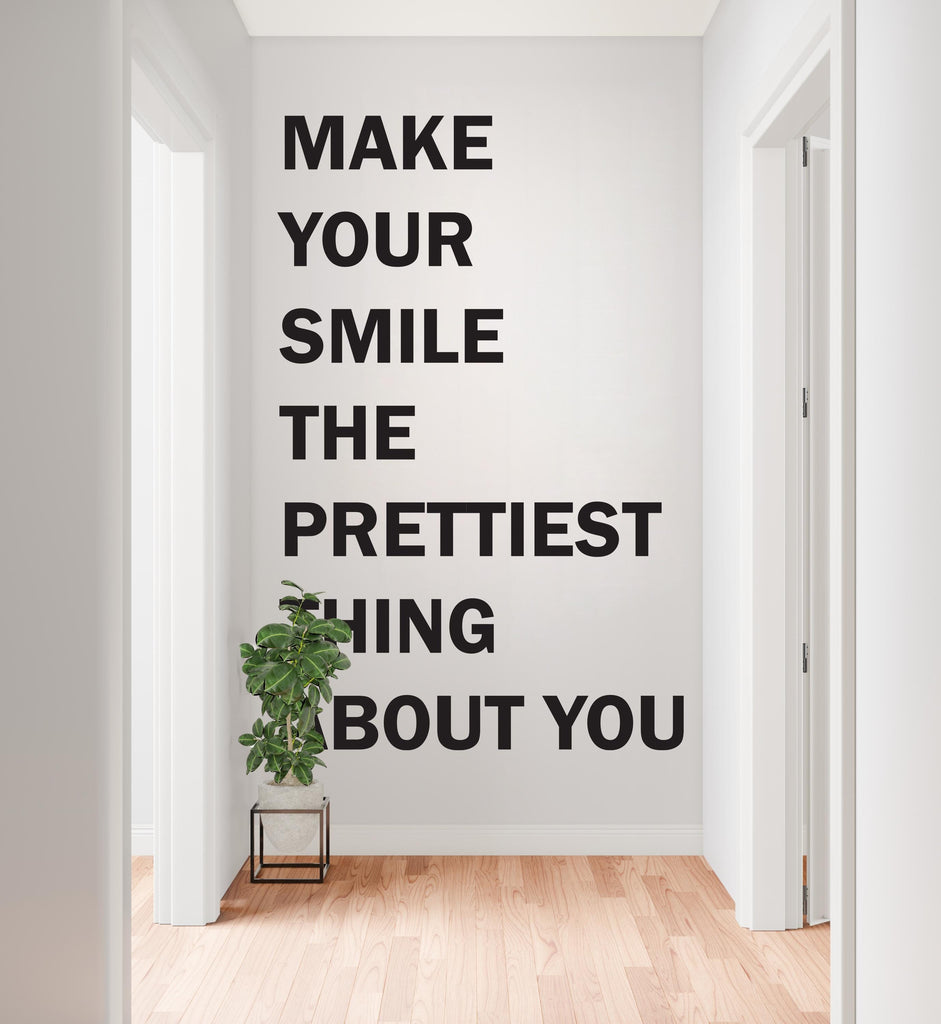 Dental wall decor Smile Stickers Clinic Decal Door Wall Sticker Décor Tooth Art 489RS