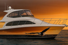 Load image into Gallery viewer, Golden Eagle Boat Wrap – Patriotic Bald Eagle Marine Vinyl for Fishing Boats, Speed Boats &amp; Offshore Cruisers | American Boat Wrap