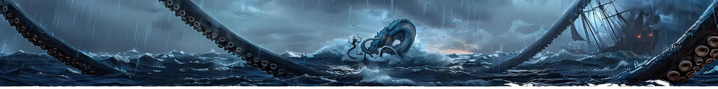 Leviathan Boat Wrap – Giant Sea Monster Marine Vinyl for Offshore Boats, Cruisers & Sport Fishing Vessels | Deep Sea Creature Boat Graphics