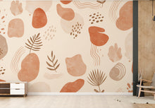 Load image into Gallery viewer, Boho Shapes Wallpaper Boho Peel and Stick Boho room Wallpaper Nursery Self Adhesive Boho shapes nursery decor Mural 973RS