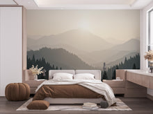 Load image into Gallery viewer, 3D Mountain Wallpaper Peel and Stick Mountain room Wallpaper Nursery Self Adhesive Mountain nursery decor Mural 974RS
