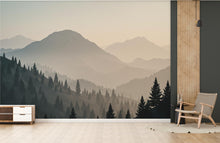Load image into Gallery viewer, 3D Mountain Wallpaper Peel and Stick Mountain room Wallpaper Nursery Self Adhesive Mountain nursery decor Mural 975RS