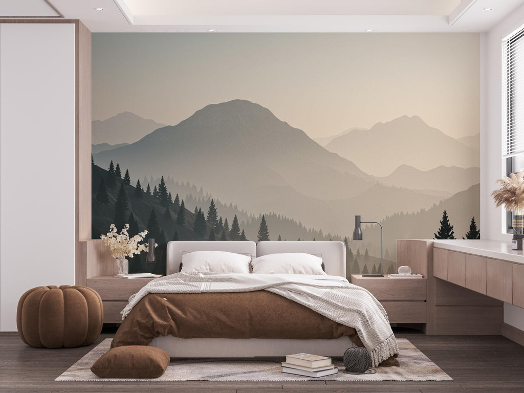 3D Mountain Wallpaper Peel and Stick Mountain room Wallpaper Nursery Self Adhesive Mountain nursery decor Mural 975RS