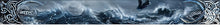 Load image into Gallery viewer, Viking Storm Boat Wrap – Norse Ocean Warrior Vinyl Wrap – Mythic Marine Design With Runes And Waves – Custom Glossy Marine Vinyl Wrap