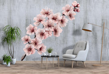 Load image into Gallery viewer, Cherry Blossom Wall Decal • Sakura Flower Wall Art • Large Floral Bedroom Sticker • Japanese Blossom Mural • Peel &amp; Stick Flower Wall Decor