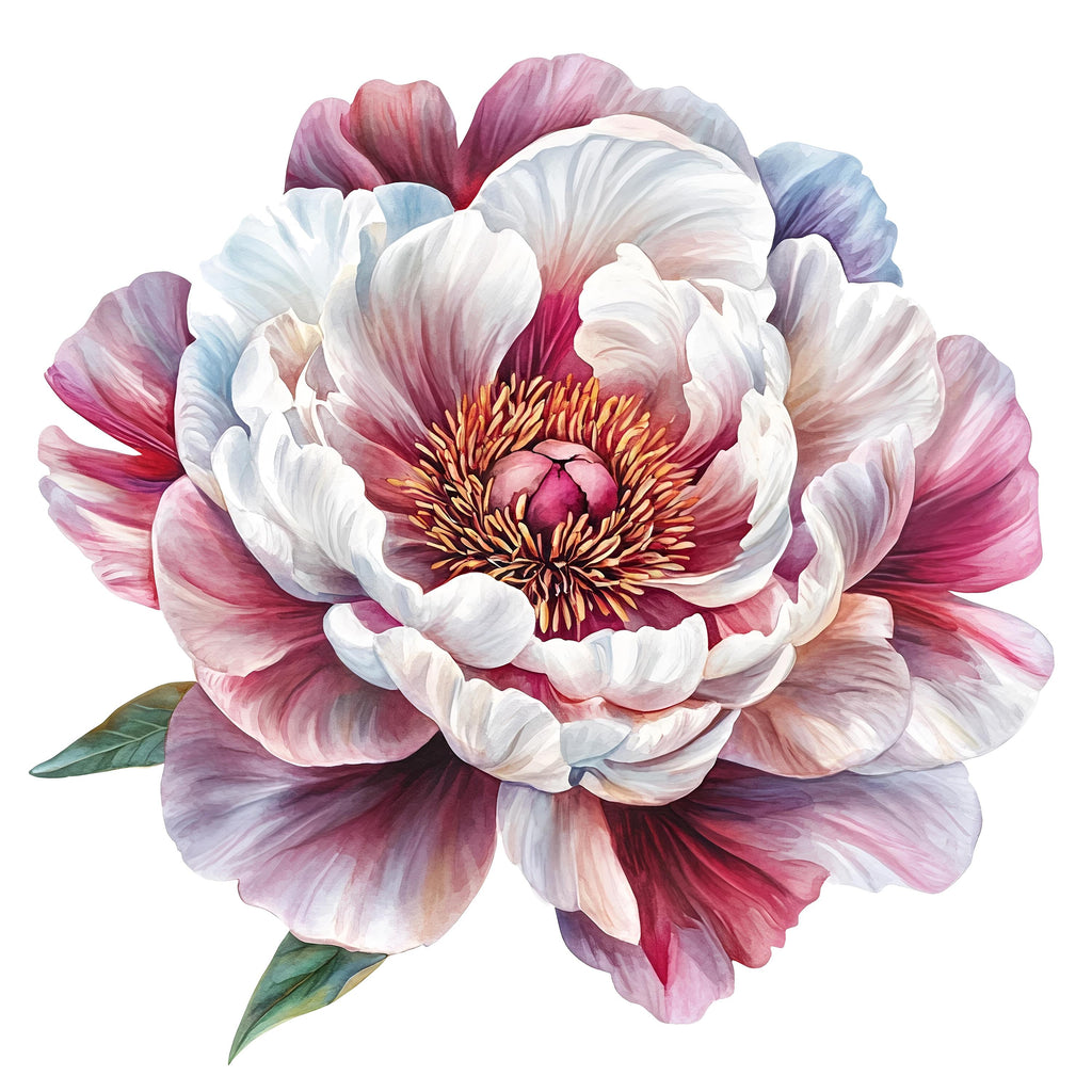 Large Peony Wall Decal • Oversized Watercolor Flower Wall Sticker • Bedroom Feature Wall Mural • Floral Peel & Stick Decor • Boho Home Art