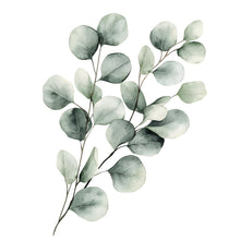 Load image into Gallery viewer, Eucalyptus Wall Decal • Large Botanical Wall Sticker • Watercolor Greenery Mural • Minimalist Bedroom Wall Art • Peel &amp; Stick Removable Art