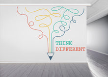 Load image into Gallery viewer, Think Different Office Wall Decal Idea Teamwork Business Worker Inspire Office Decoration Motivation Stickers Mural Unique Gift 978RS