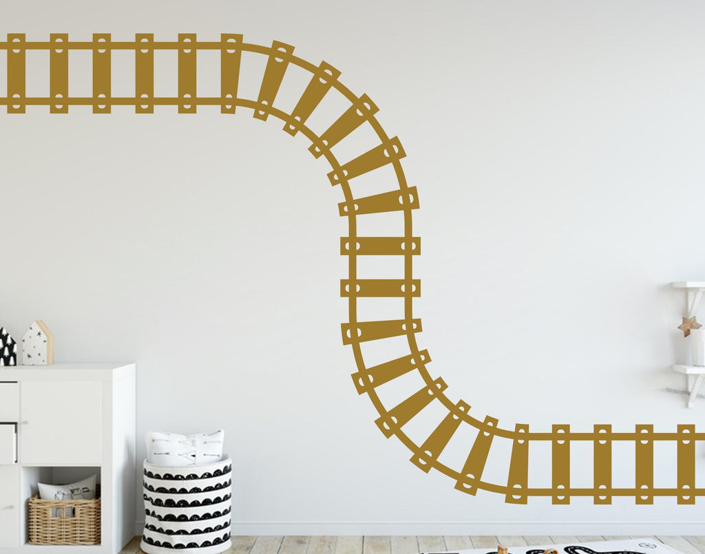 Train railroad tracks wall decal Train wall art Train wall stickers, Road wall decor 174DE