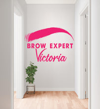 Load image into Gallery viewer, Brow Expert Wall Decal Beauty Salon Gifts Wall Decor Lashes Stickers SPA Women Make up Unique Gift 982RS