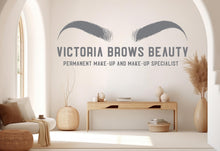 Load image into Gallery viewer, Brow Expert Wall Decal Beauty Salon Gifts Wall Decor Lashes Stickers SPA Women Make up Unique Gift 983RS