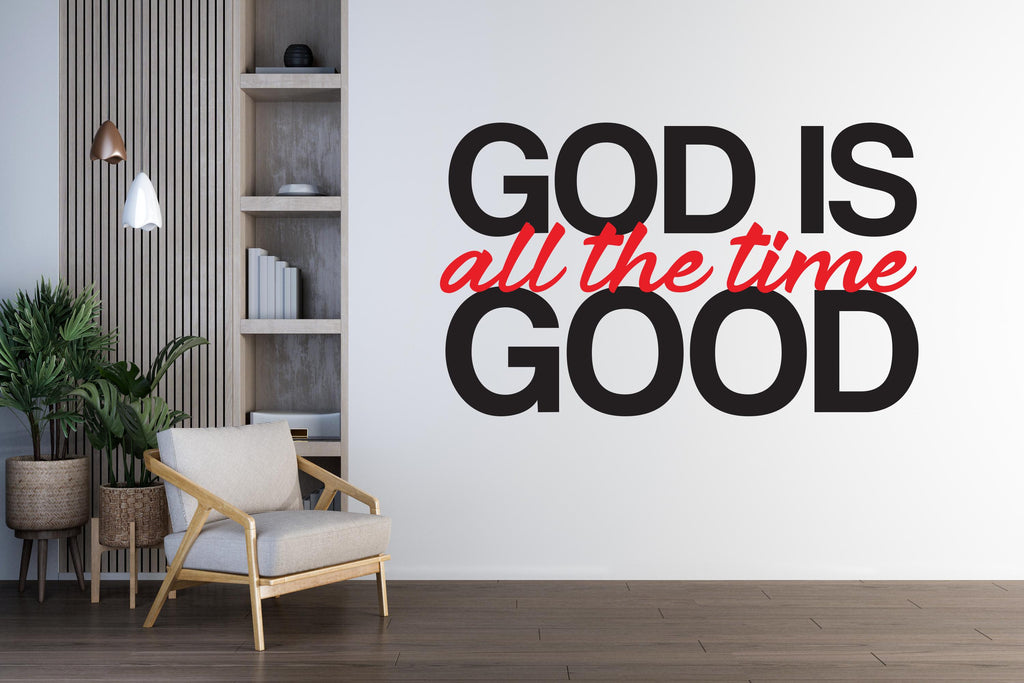 God is Good Religious Wall Sign, Christian Words, Church Sanctuary Art, Cross Decor 176DE