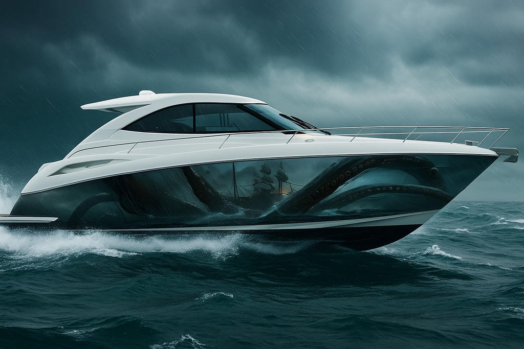 Kraken Attack Boat Wrap – Deep Sea Octopus Monster Marine Vinyl for Fishing Boats, Cruisers & Speed Boats | Ocean Beast Boat Graphics